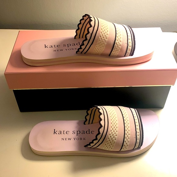 kate spade Shoes - Kate Spade knit slides with rubber sole